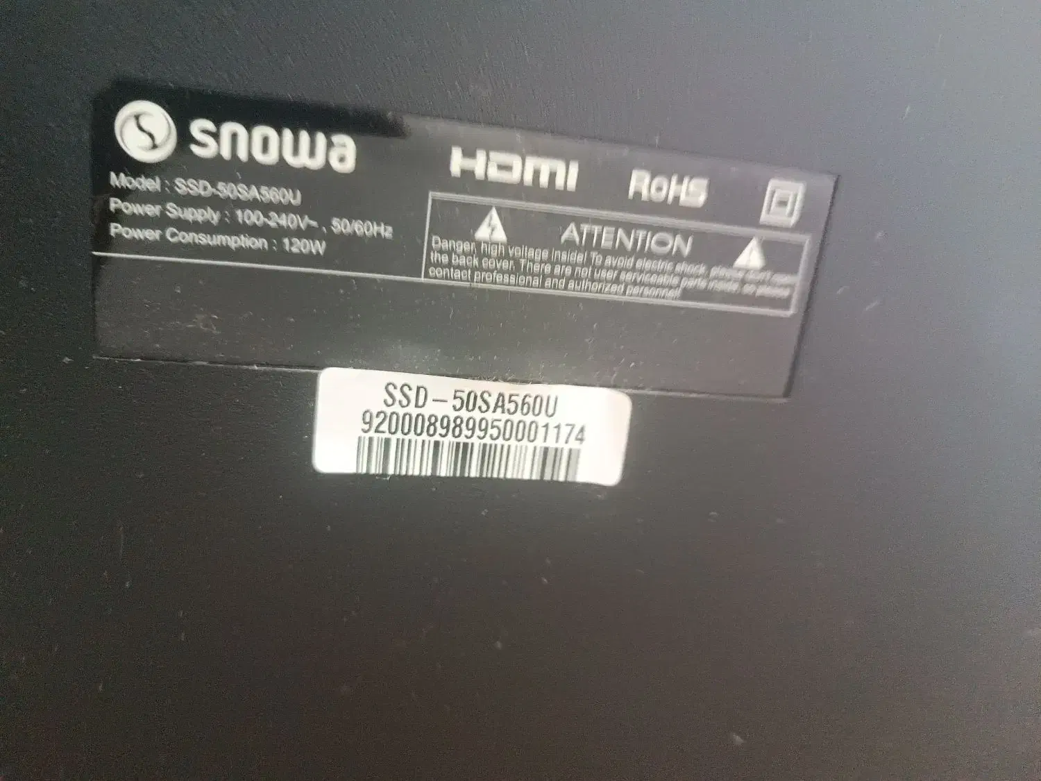 تلویزیون ۵۰اینچ هوشمند اسمارت اسنوا|تلویزیون و پروژکتور|گرگان, |دیوار