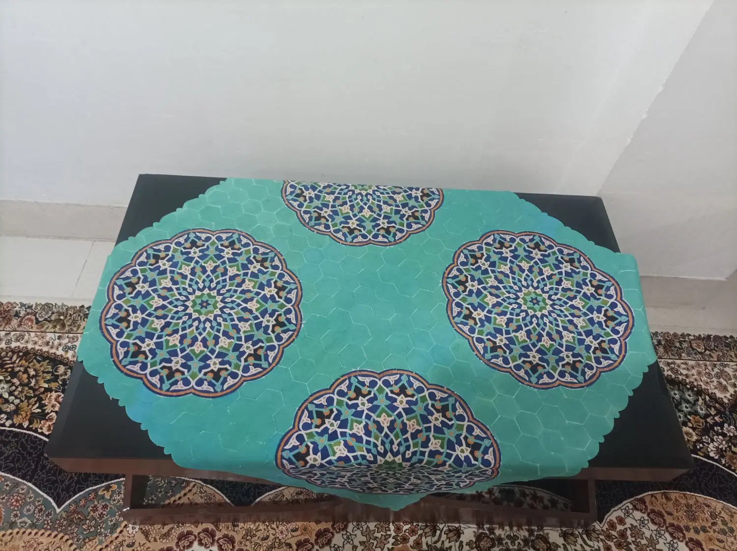 رومیزی|پرده، رانر، رومیزی|نیشابور, گنبد سبز|دیوار