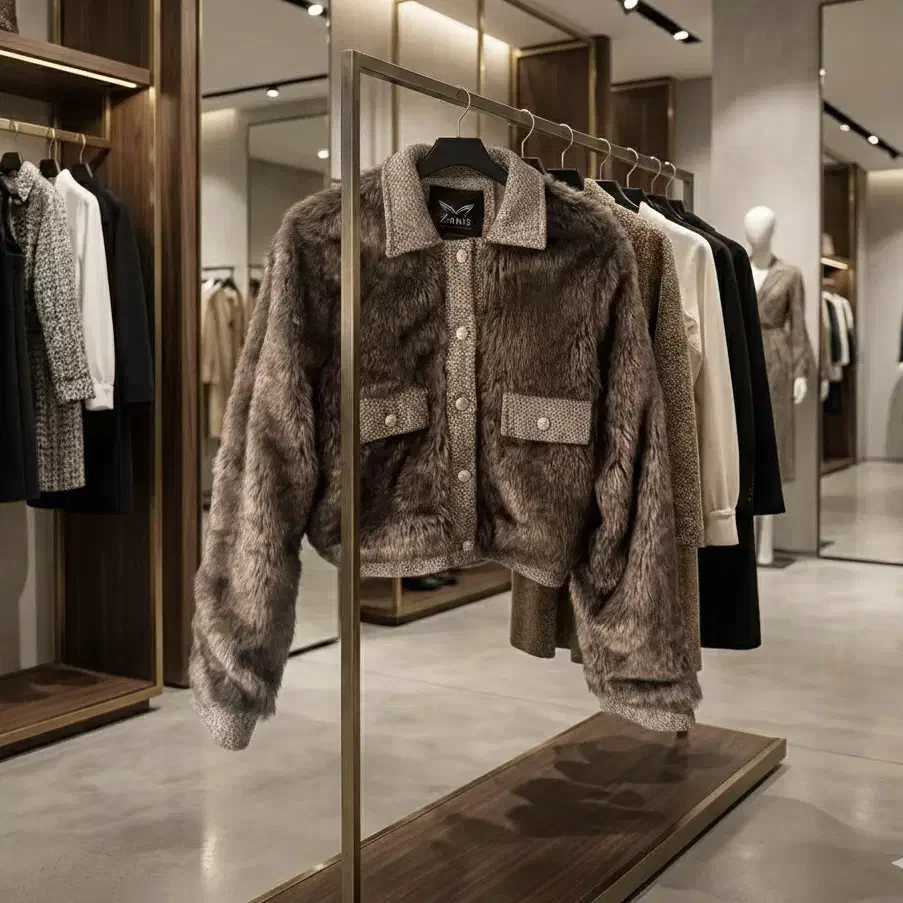 کت خز کوتاه و کلاه زمستانی|لباس|کرج, باغستان|دیوار