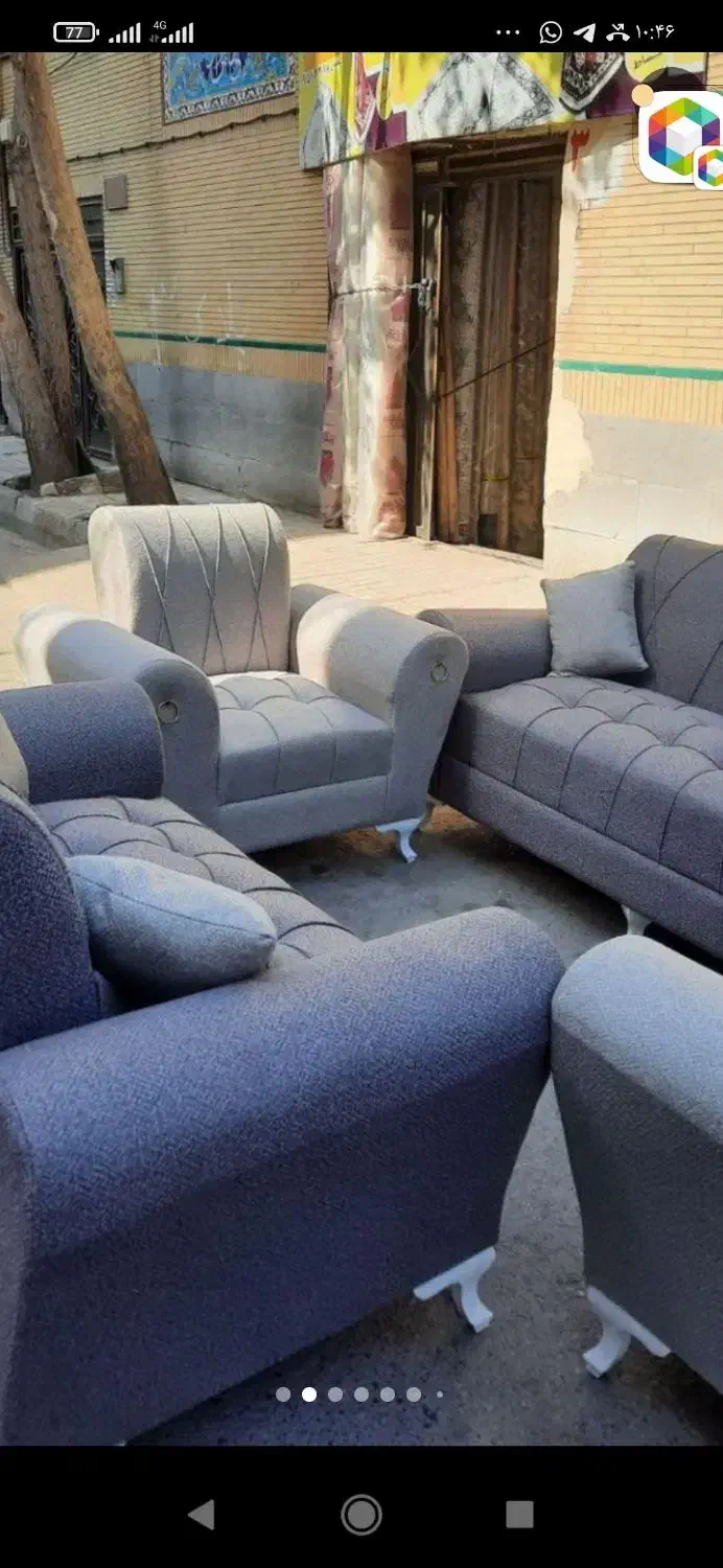 مبل پایه چوب راش|مبلمان خانگی و میز عسلی|شیروان (خراسان), |دیوار