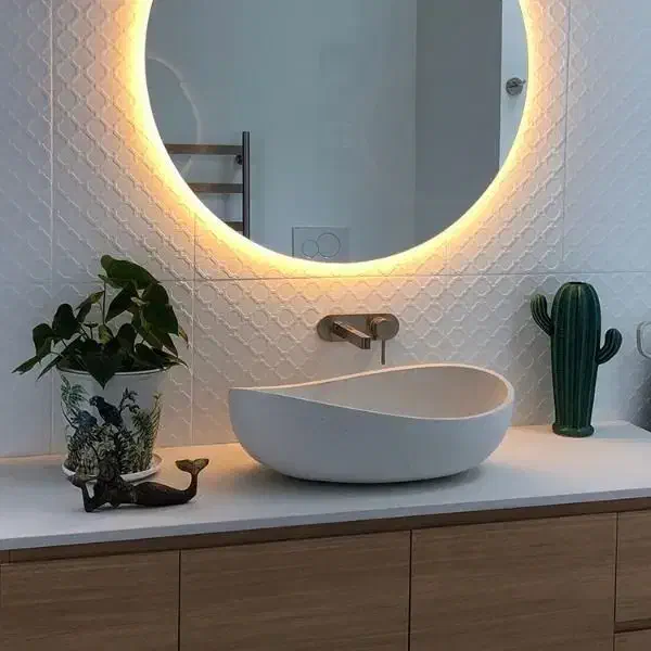 آینه دکوراتیو آینه دفرمه بک لایت آیینه رنگی|آینه|قزوین, |دیوار