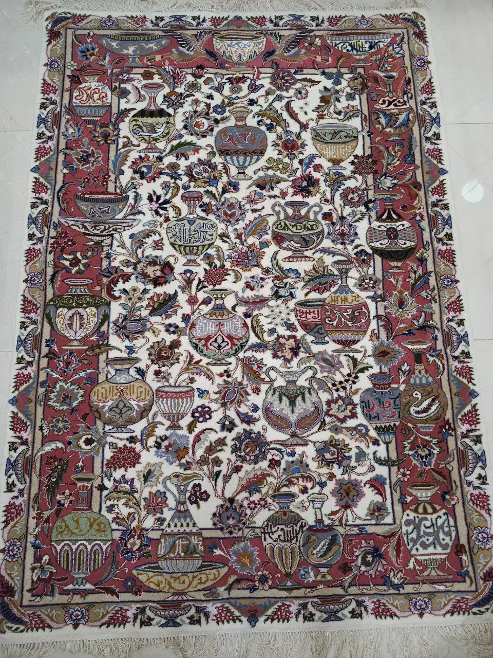 قالیچه دستباف 3 متری طرح کاسه کوزه کاشمر|فرش|مشهد, هفده شهریور|دیوار