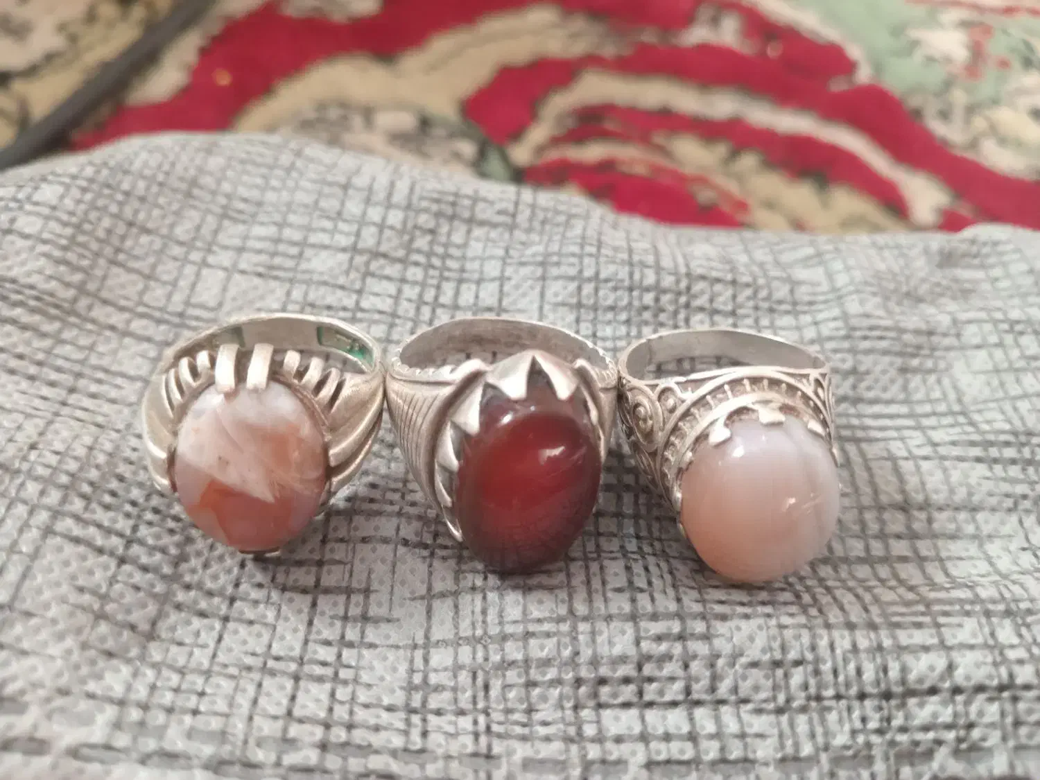 انگشتر نقره|جواهرات|بافت, |دیوار