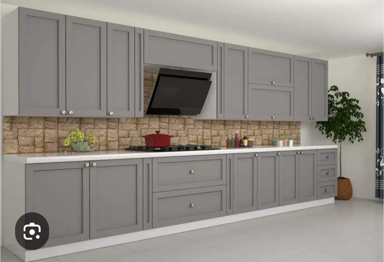 کابینت آماده آشپزخانه نئوکلاسیک رنگ تیره|مصالح و تجهیزات ساختمان|پردیس, فاز ۴|دیوار