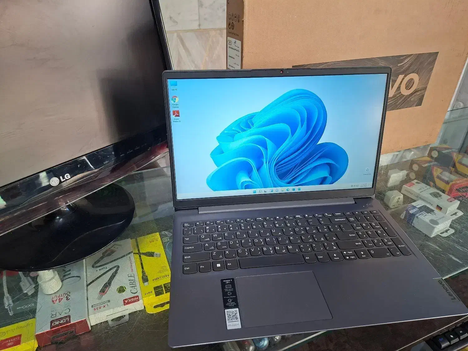 لپ تاپ لنوو i3 نسل ۱۱ هارد m2 500 گیگابایت|رایانه همراه|تهران, دردشت|دیوار