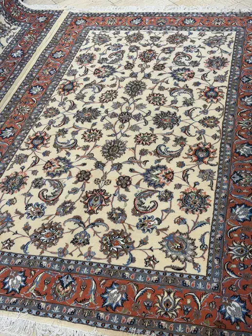 جفت ۶ متری افشان گل ابریشم|فرش|تهران, آسمان|دیوار