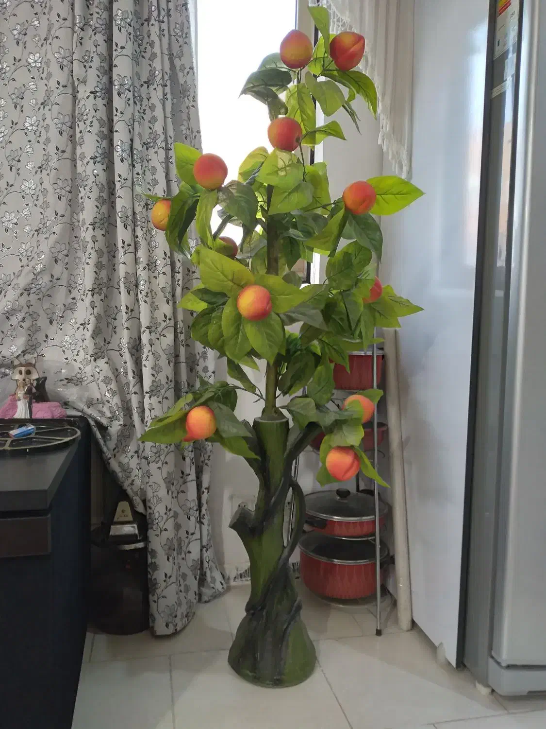 درخت هلو مصنوعی|گل مصنوعی|فولادشهر, مسکن مهر فولادشهر|دیوار