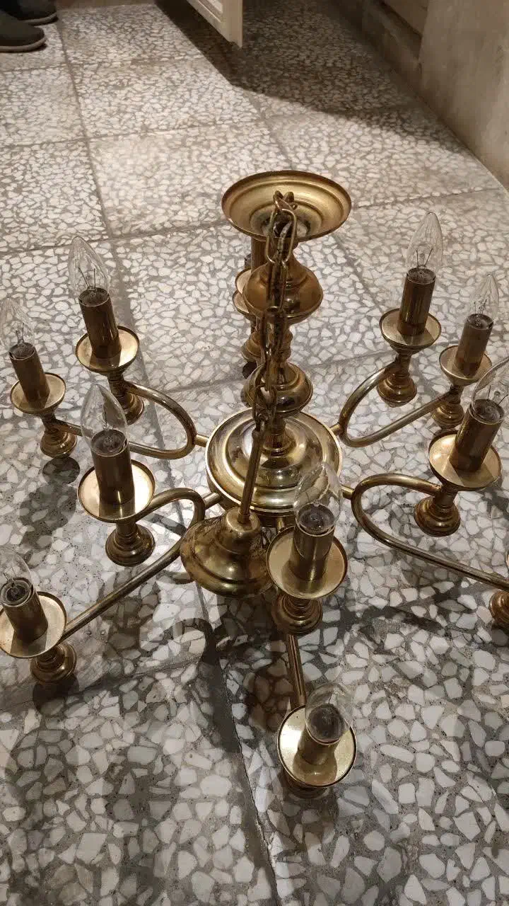 لوستر برنجی|لوستر و چراغ آویز|کرج, فاز ۳ مهرشهر|دیوار