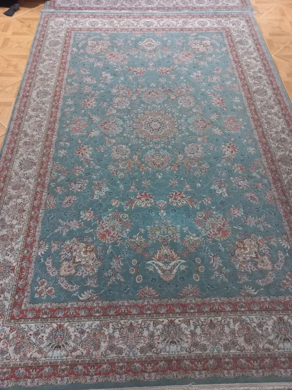 دو تخته فرش ماشینی ۶متری گل ابریشم|فرش|تهران, باشگاه نفت|دیوار