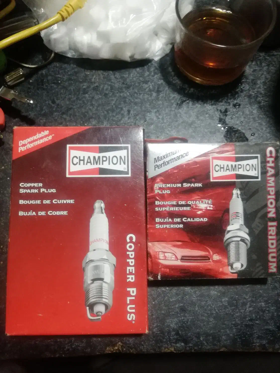 شمع ایریدیوم چمپیون 9006 و شمع کوپر پلاس|قطعات یدکی و لوازم جانبی|اسلام‌شهر, شاطره|دیوار