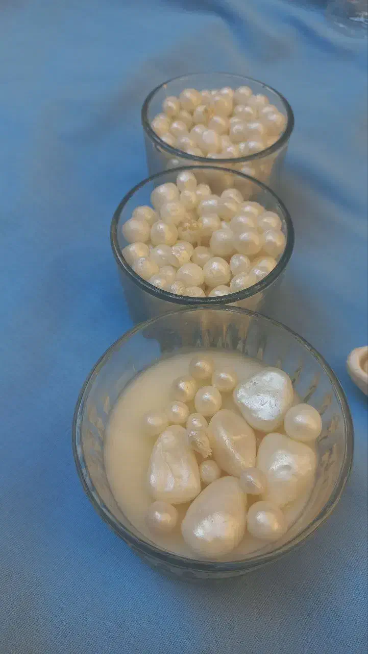 ست شمع مرواریدی|صنایع دستی و سایر لوازم تزئینی|شوشتر, |دیوار