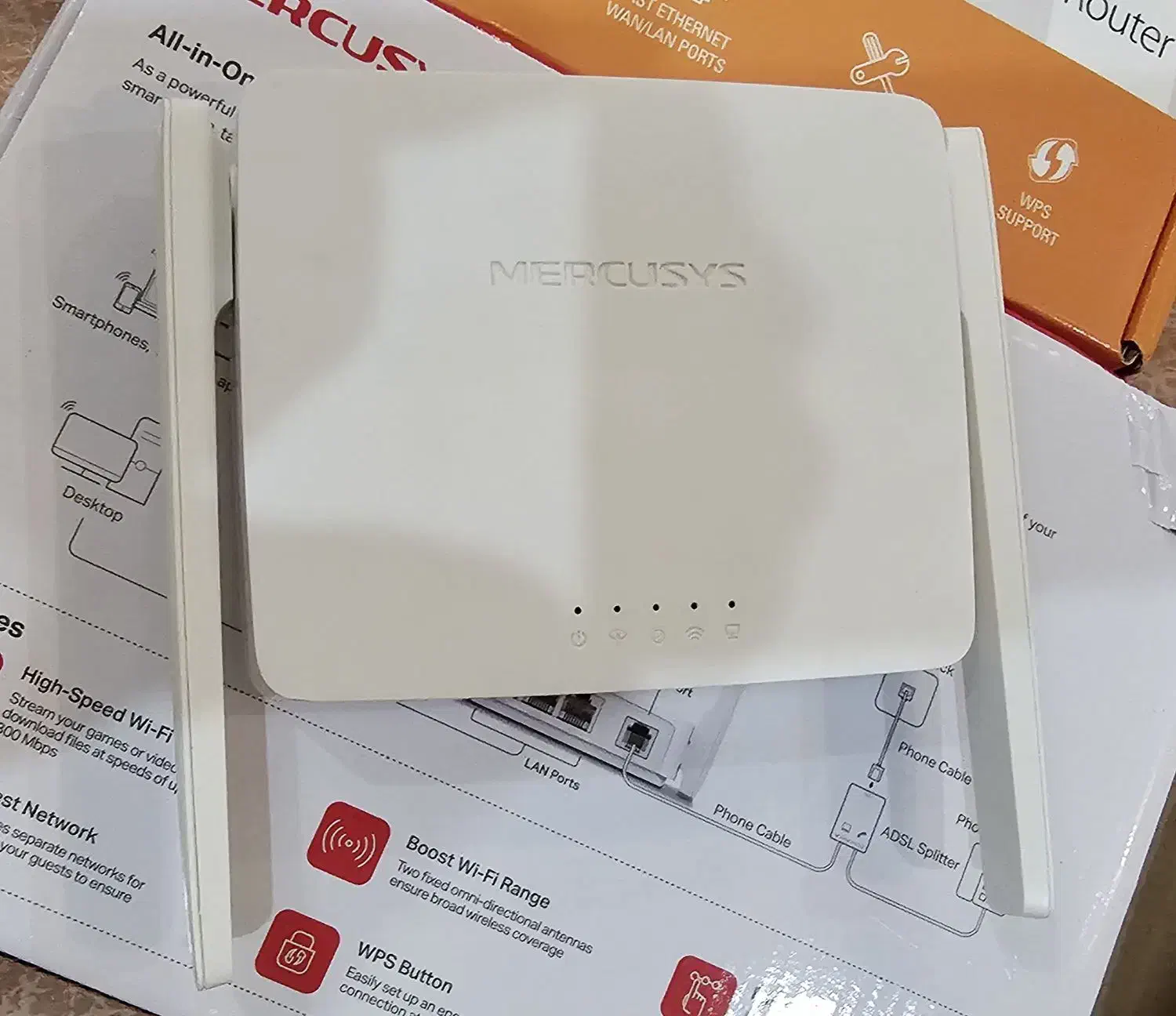 مودم ADSL MERCUSYS  MW300D|مودم و تجهیزات شبکه|تربت‌حیدریه, بوستان باغ ملی|دیوار