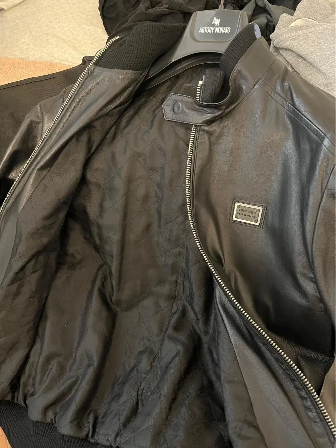 کاپشن چرم مردانه برندantony morato ایتالیا مشکی|لباس|تهران, امانیه|دیوار