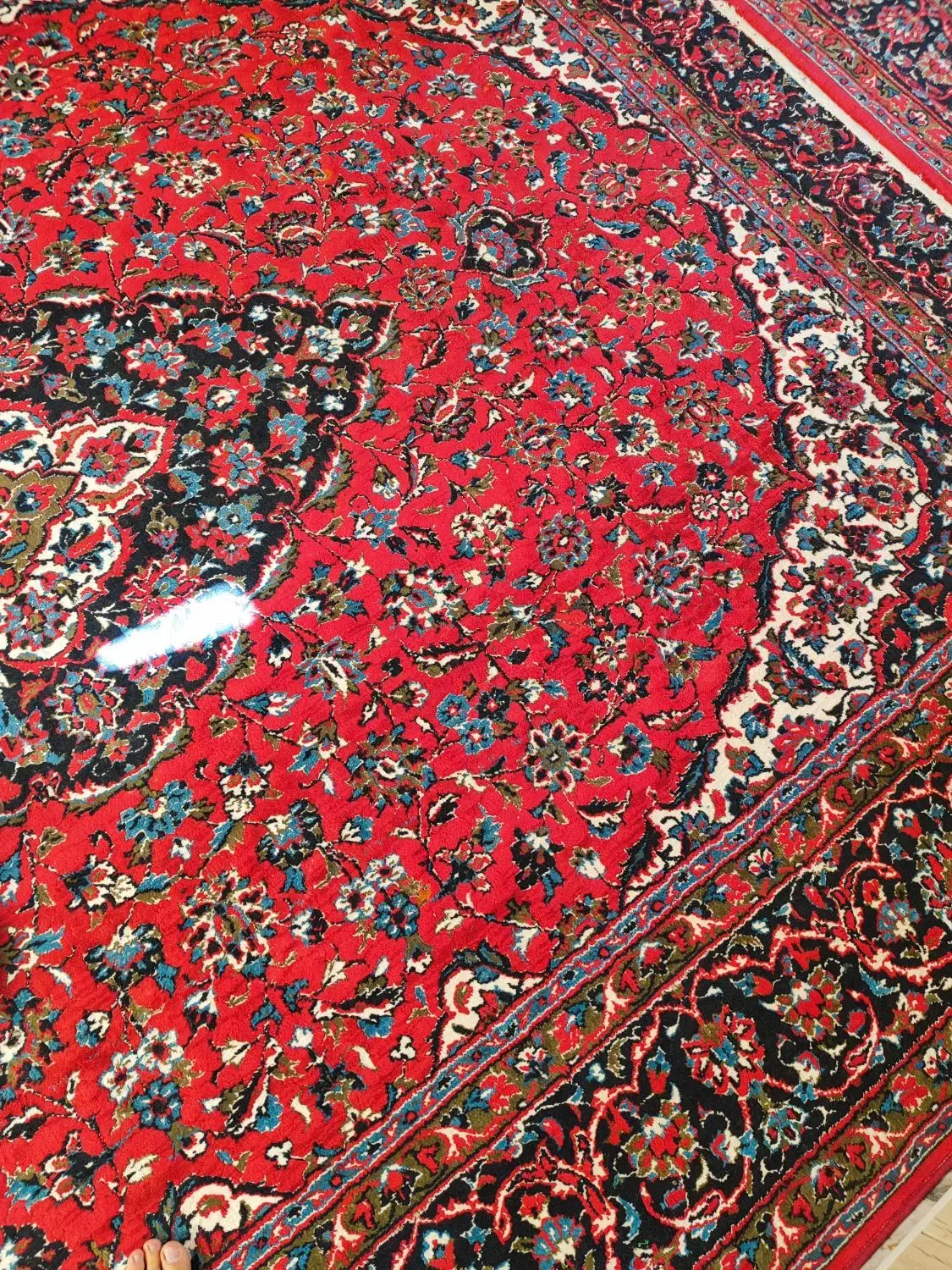 فرش 12 متری ماشینی قدیمی|فرش|برخوار, |دیوار