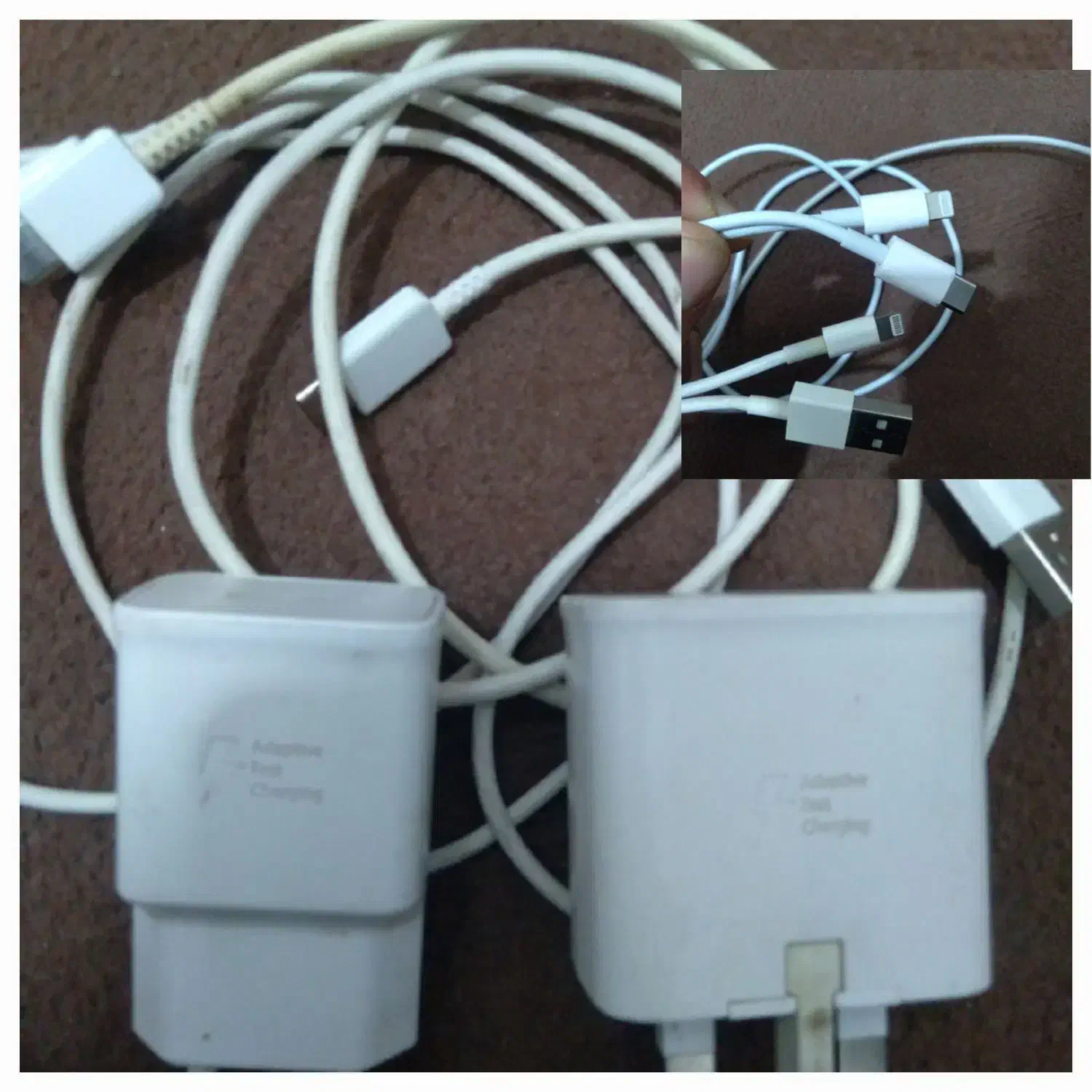 شارژرسامسونگ فست۱۵وات ویتنام کابل آیفون سریال دار|لوازم جانبی موبایل و تبلت|ورامین, شهرک مدرس|دیوار