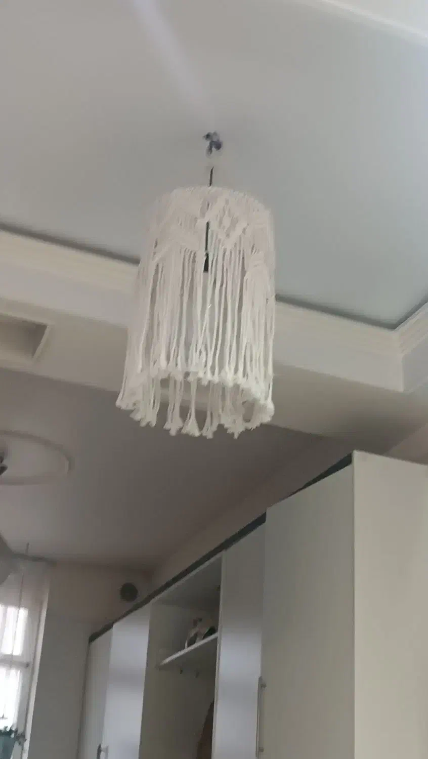 لوستر مکرومه در دو سایز|لوستر و چراغ آویز|تهران, سجاد|دیوار