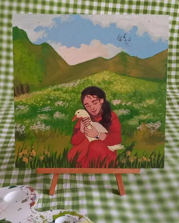 تابلو نقاشی اکریلیک اختصاصی ( حیوانات خانگی)|تابلو، نقاشی، عکس|شیراز, آزادگان|دیوار