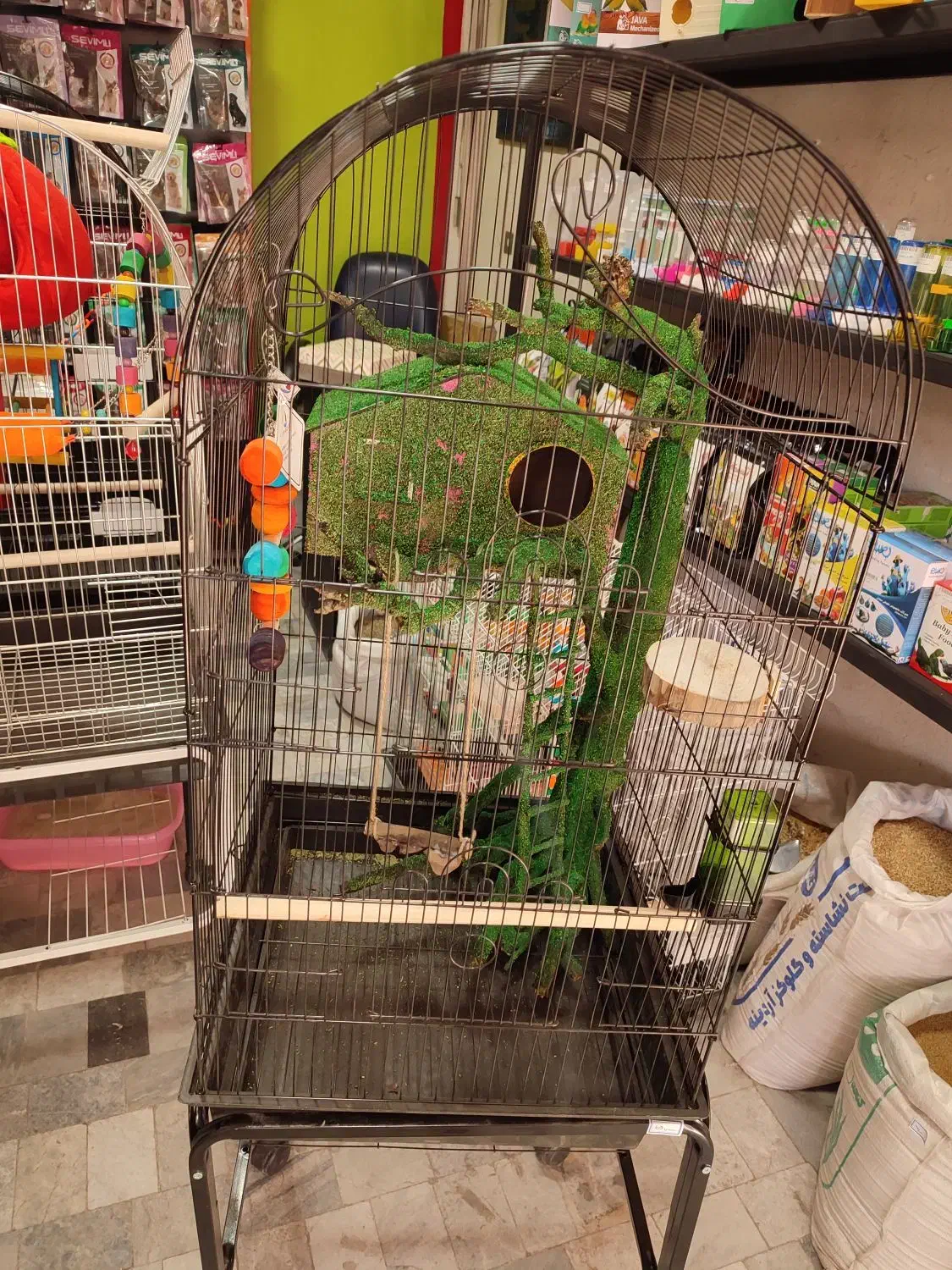 قفس کارشده جنگلی بهشت قفس ملنگو طوطی عروس|لوازم جانبی حیوانات|گلستان (تهران), |دیوار