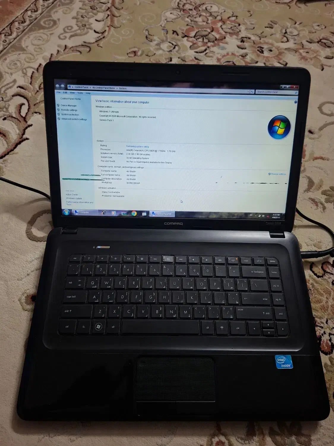 لپ تاپ hp|رایانه همراه|گنبد کاووس, |دیوار