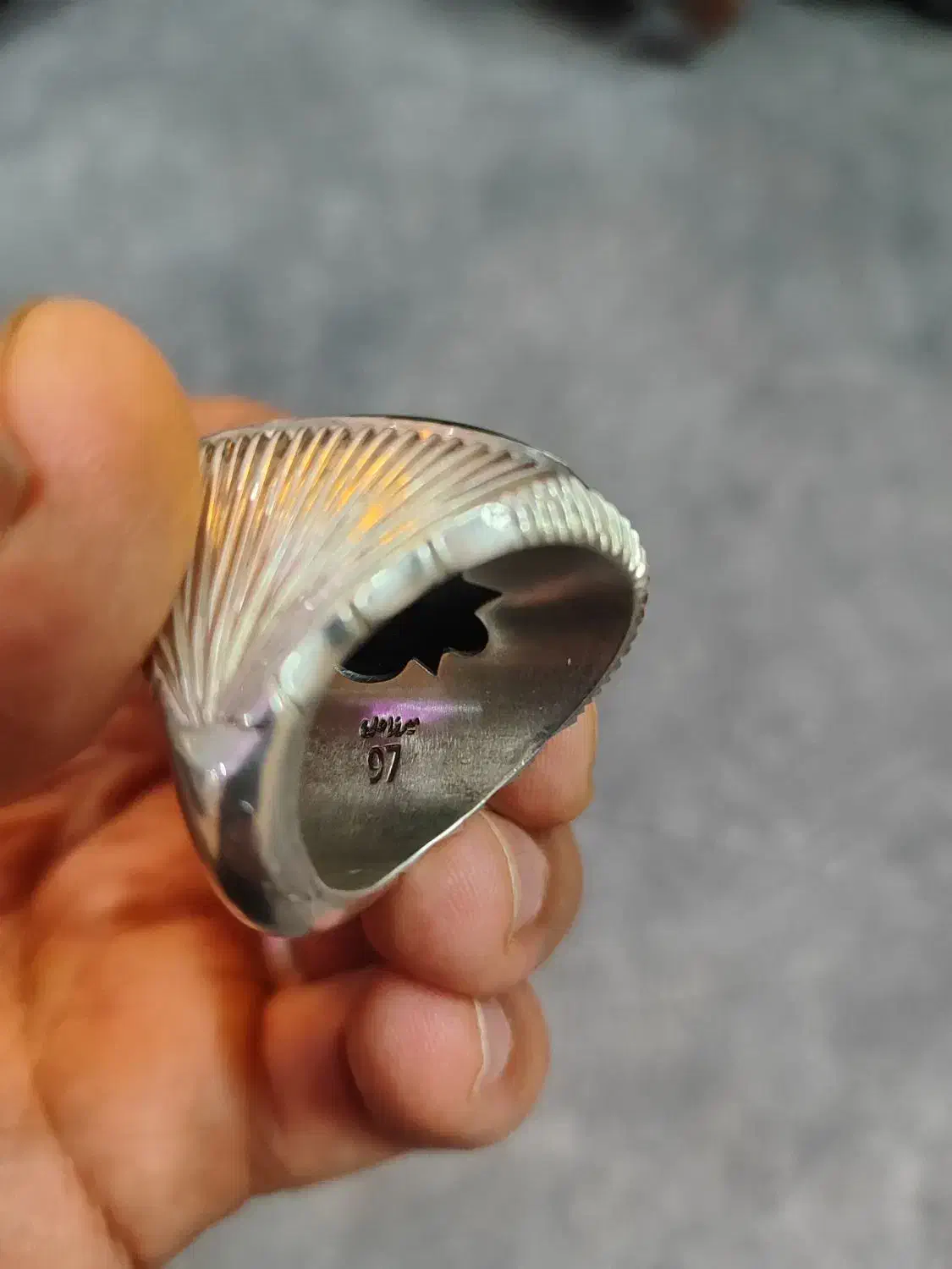 یشم دوقاب شیراز نقره امضا دار|جواهرات|شیراز, گویم|دیوار