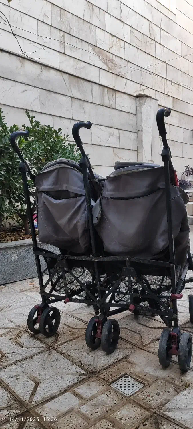 کالسکه خارجی دوقلو مارک بیبی کر|کالسکه و لوازم جانبی|مشهد, فاطمیه|دیوار