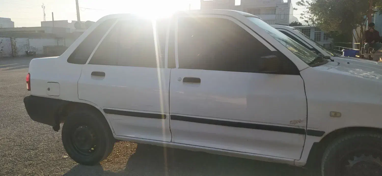 پراید سفید دوگانه فابریک مدل 91 روغنی|خودرو سواری و وانت|ایذه, |دیوار