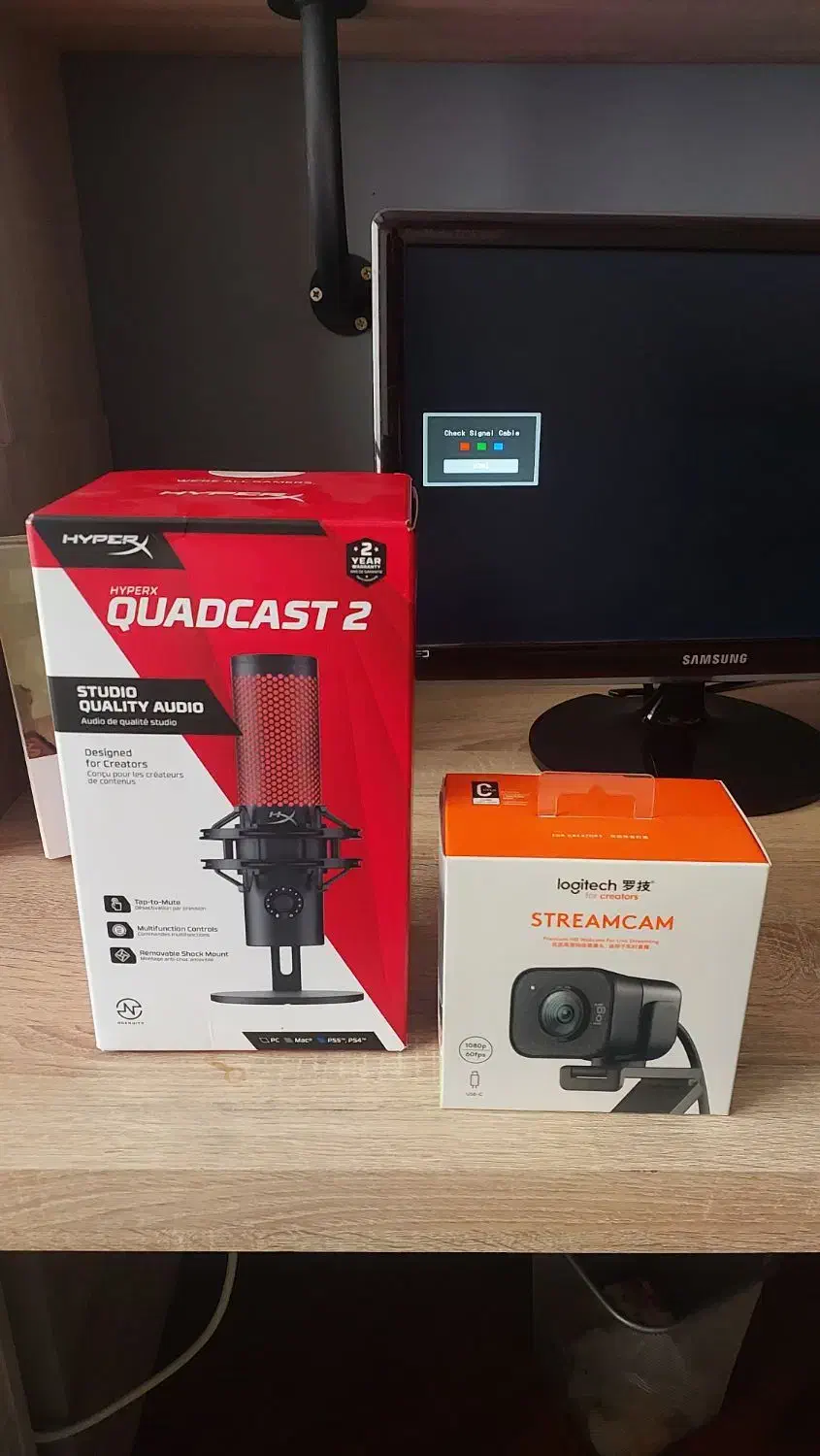 HyperX quadcast 2 / Logitec StreamCam|قطعات و لوازم جانبی رایانه|تهران, شمشیری|دیوار