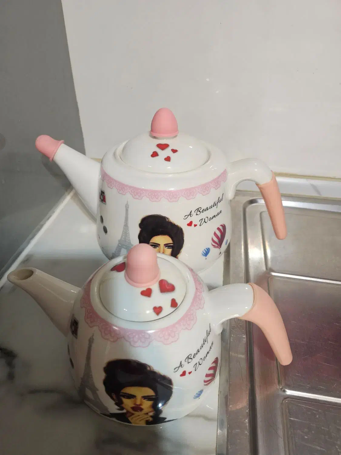 کتری و قوری چینی|قوری، کتری، قهوه‌ساز دستی|همدان, |دیوار