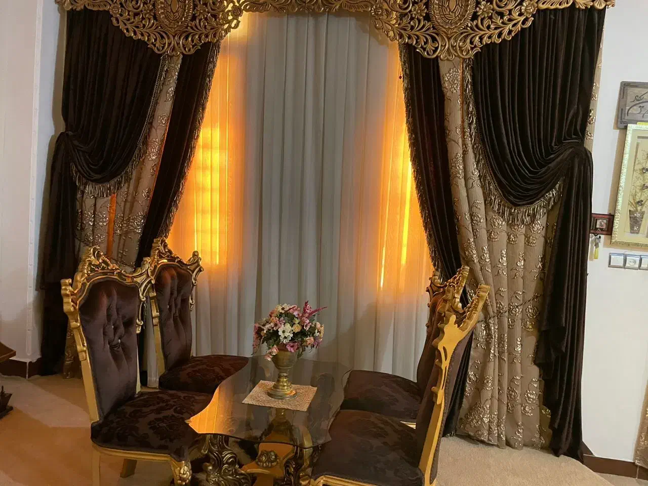 پرده سلطنتی فروش فروی|پرده، رانر، رومیزی|برازجان, |دیوار