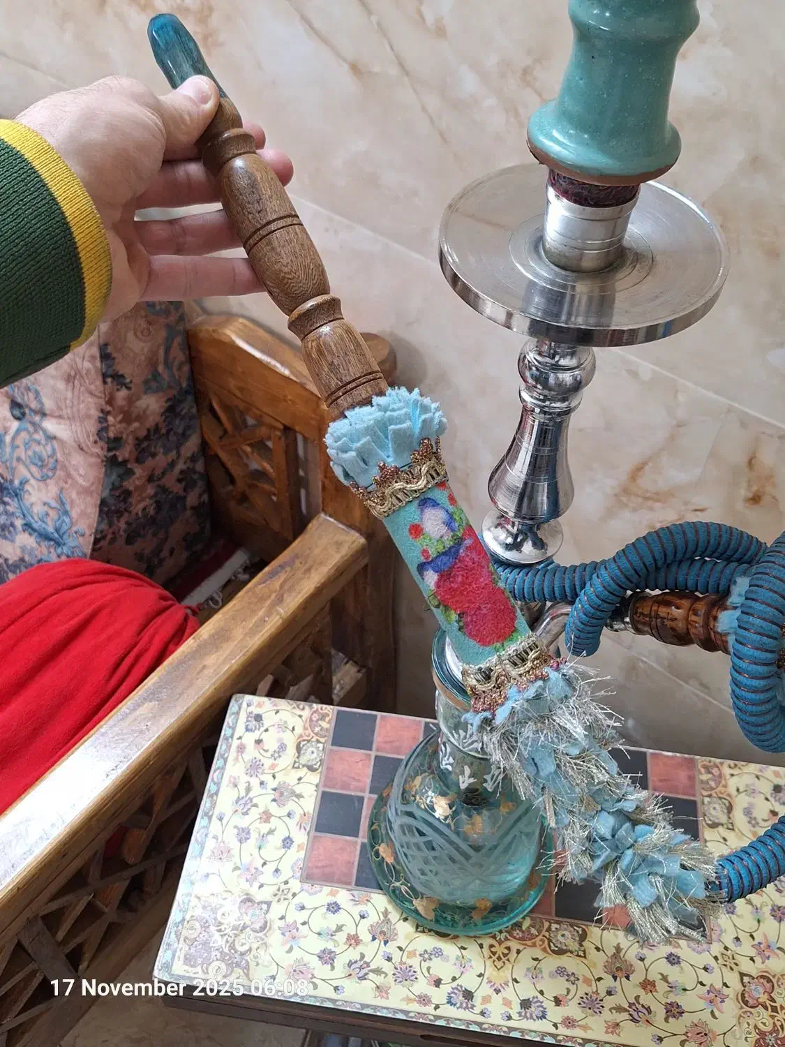 قلیان . تبریزی توپر برنجی|کلکسیون و سرگرمی|تهران, مسگرآباد|دیوار