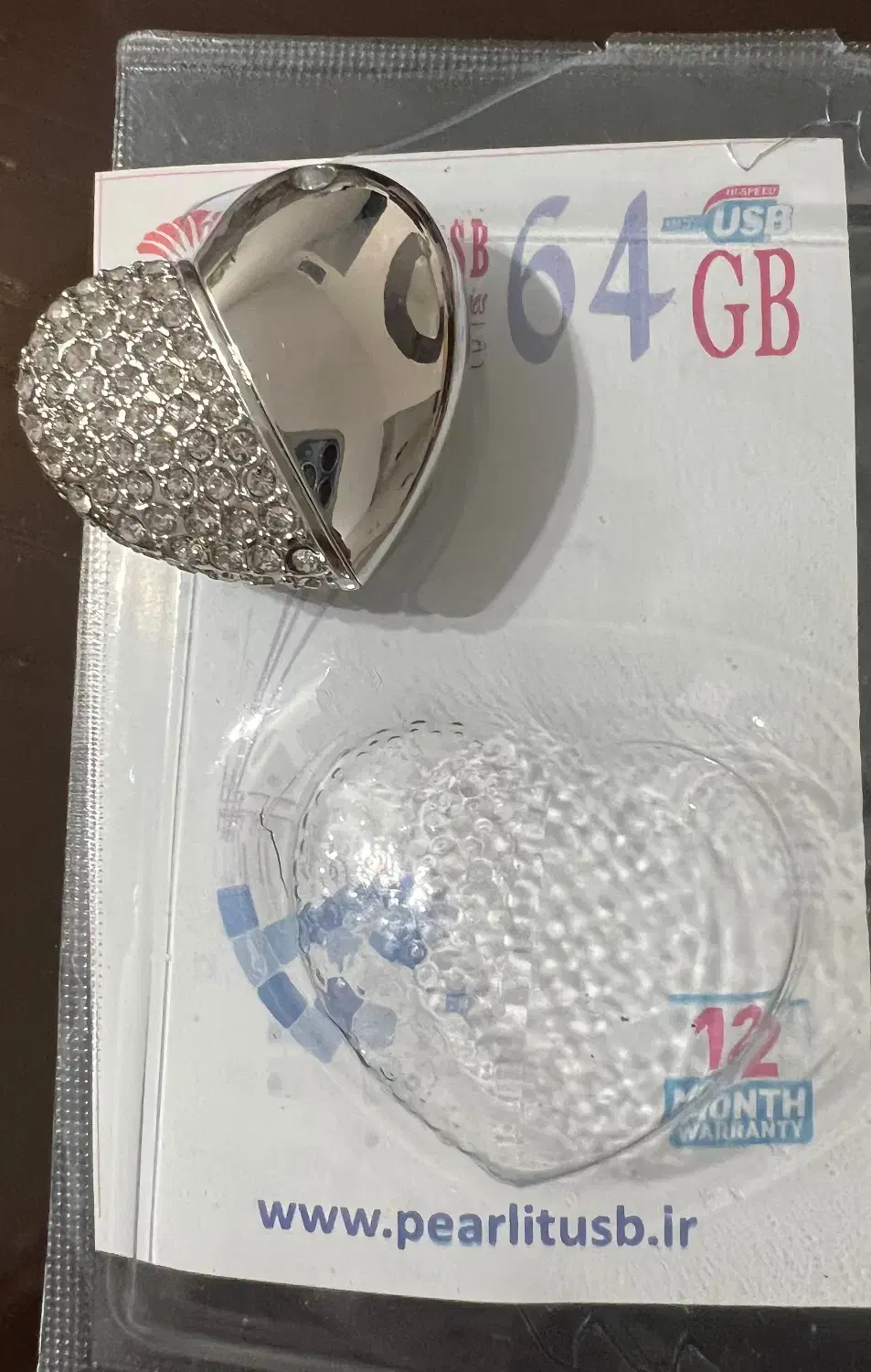 فلش مموری طرح قلب مدل Ul-Hear01ظرفیت 64 گیگابایت|قطعات و لوازم جانبی رایانه|رودهن, |دیوار