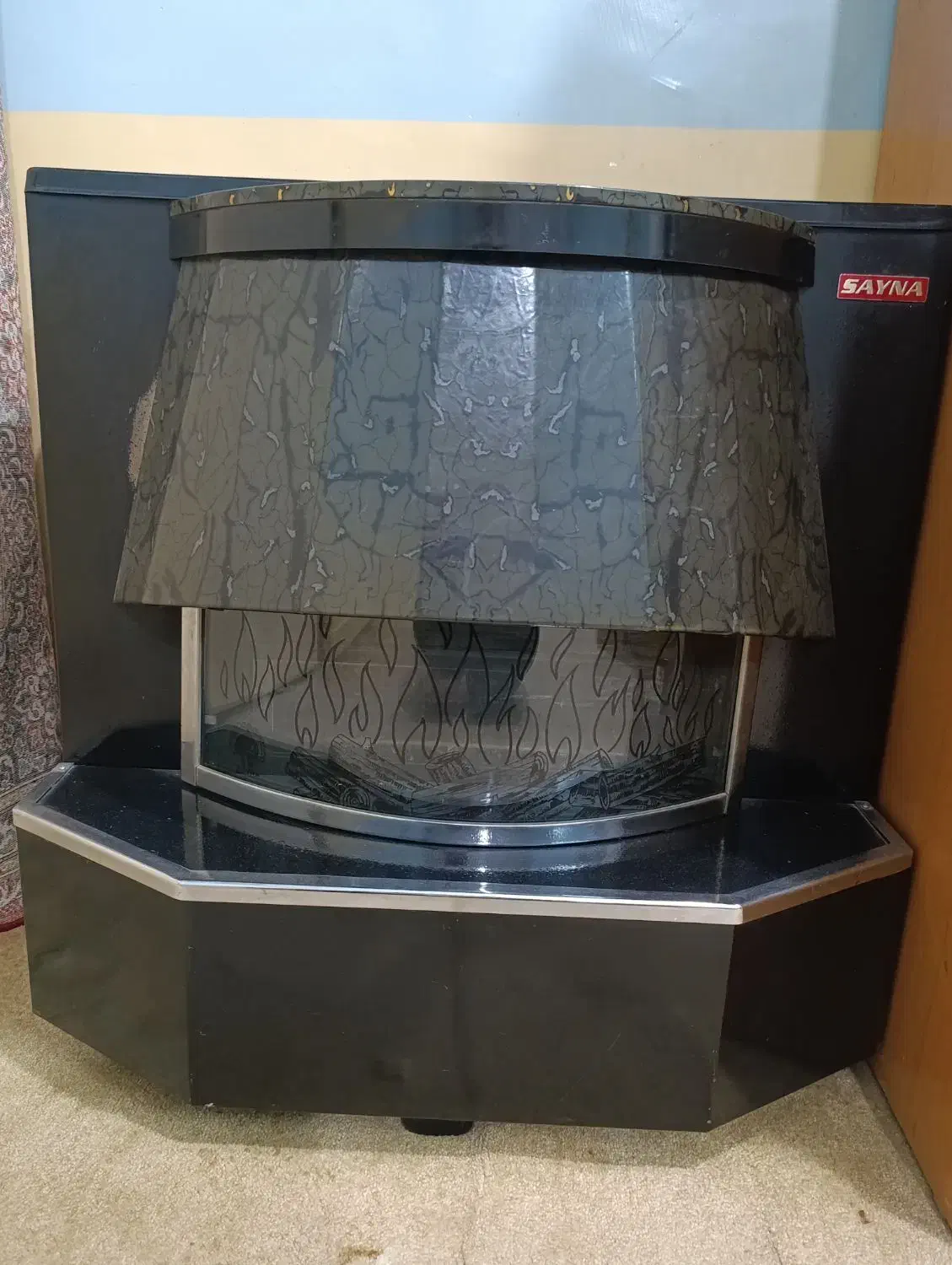 بخاری گازی طرح شومینه|بخاری، هیتر، شومینه|شوش, |دیوار