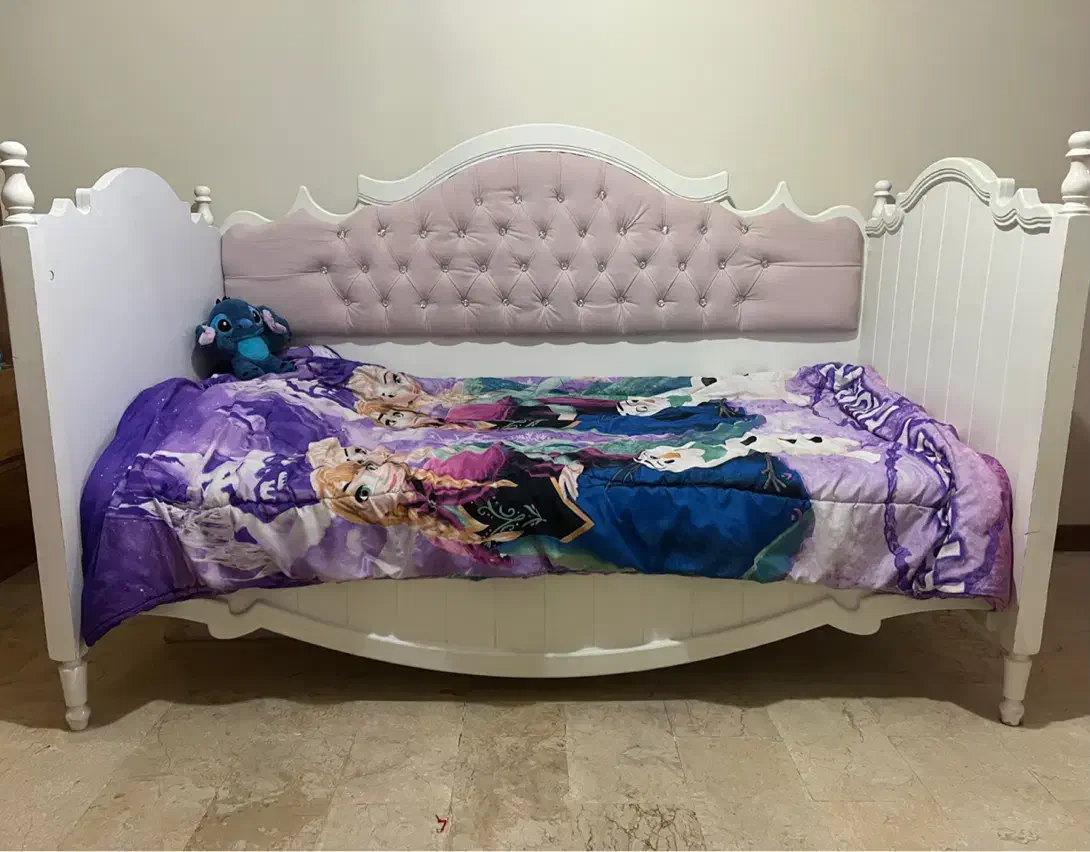 تخت کودک نوجوان mdf تاج لمسه کوبی|تخت و سرویس خواب|پردیس, فاز ۲|دیوار