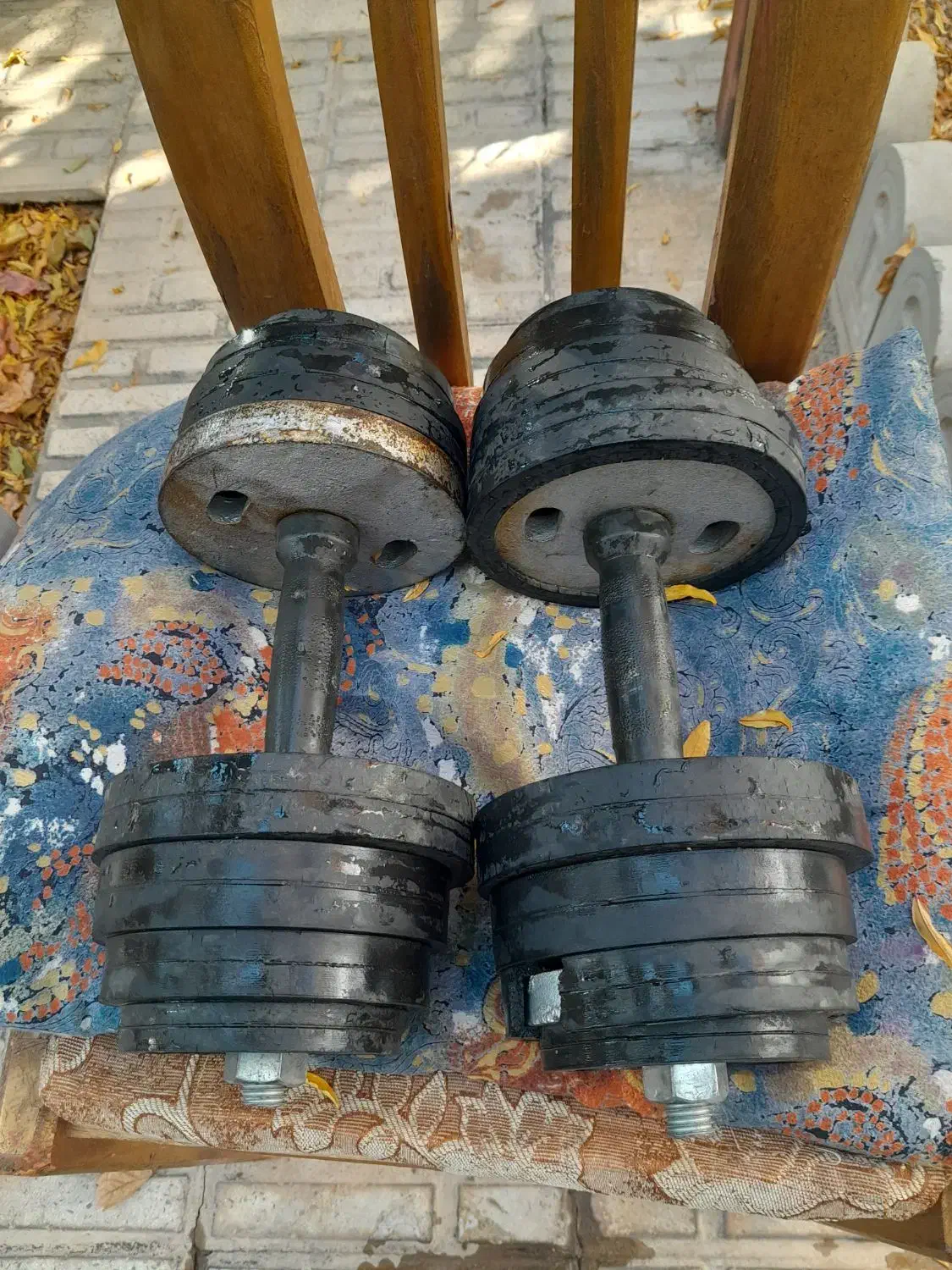 یک جفت دمبل ۱۰ کیلویی متغییر|تجهیزات ورزشی|هشتگرد, هیو|دیوار