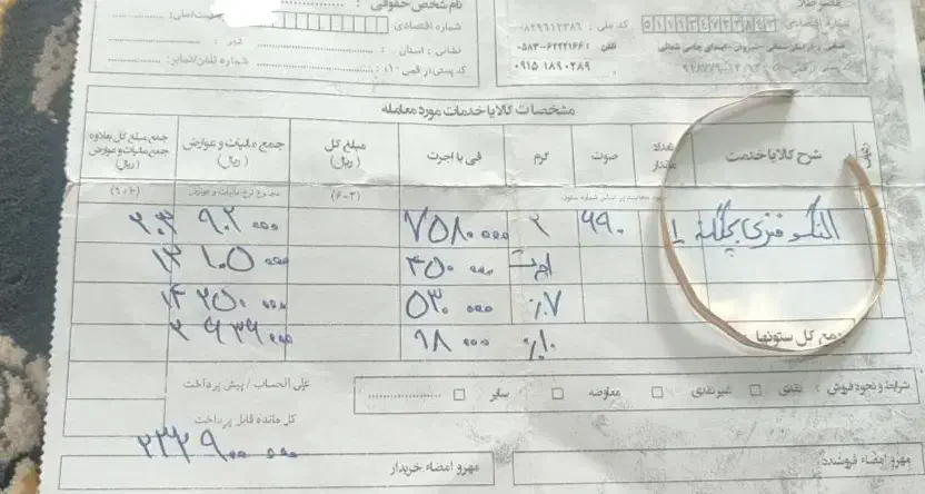 طلا|جواهرات|شیروان (خراسان), |دیوار