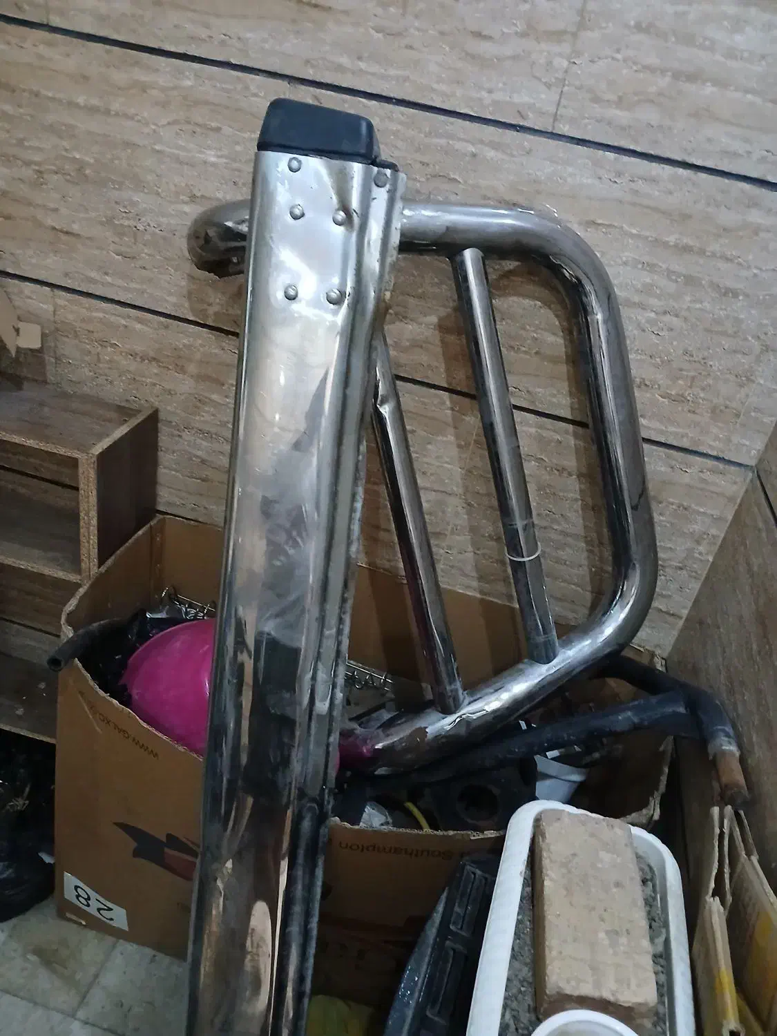 سپر عقب و زاپاس بند پاترول|قطعات یدکی و لوازم جانبی|مشکیندشت, |دیوار