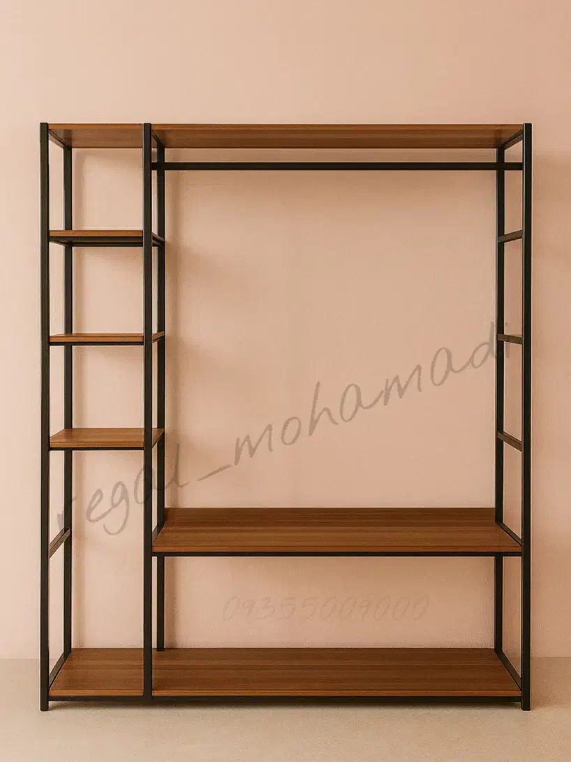 استراکچر فلزی بند رخت قفسه مدل رگال۶۳|بندرخت و رخت‌آویز|قم, ارم|دیوار