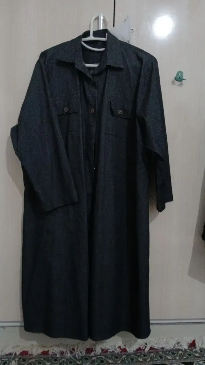 مانتو خنک سایز ۵۰ طرح لی زغالی|لباس|اهواز, طالقانی|دیوار