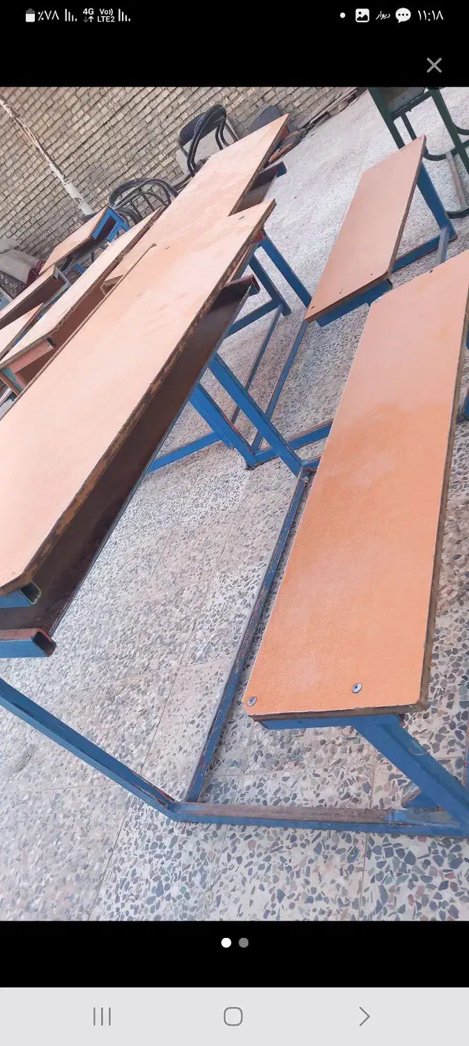 نیمکت مدرسه|صندلی و نیمکت|اهواز, ملاشیه|دیوار