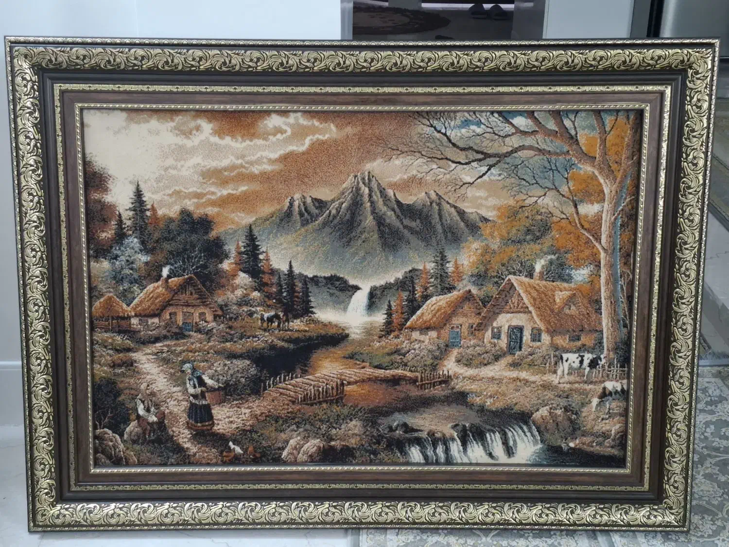 بسیار تمیز بدون خط وخش در حدنو|تابلو فرش|خمینیشهر, |دیوار