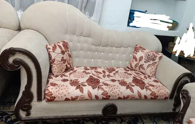 فروش مبل 7نفره|مبلمان خانگی و میز عسلی|شیراز, شیشه‌گری|دیوار