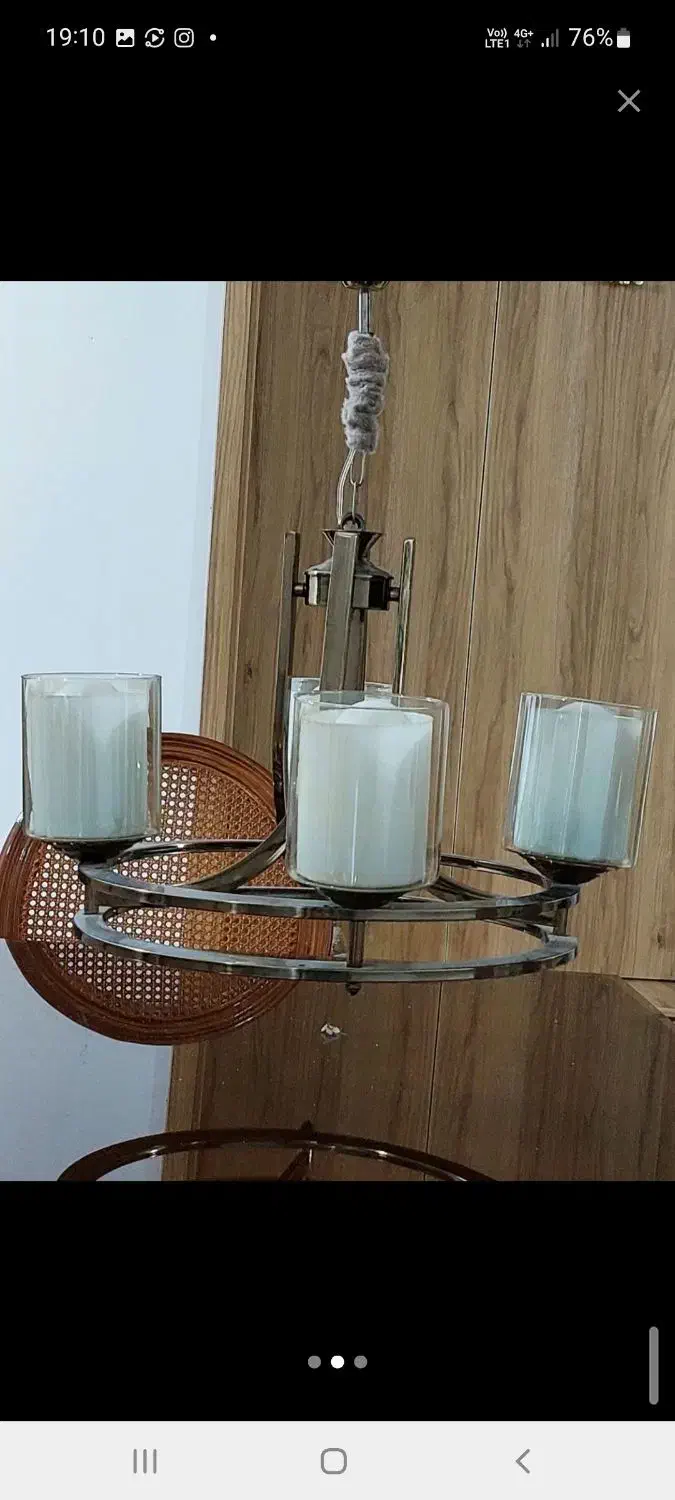 دو عدد لوستر  ست|لوستر و چراغ آویز|رشت, باهنر|دیوار
