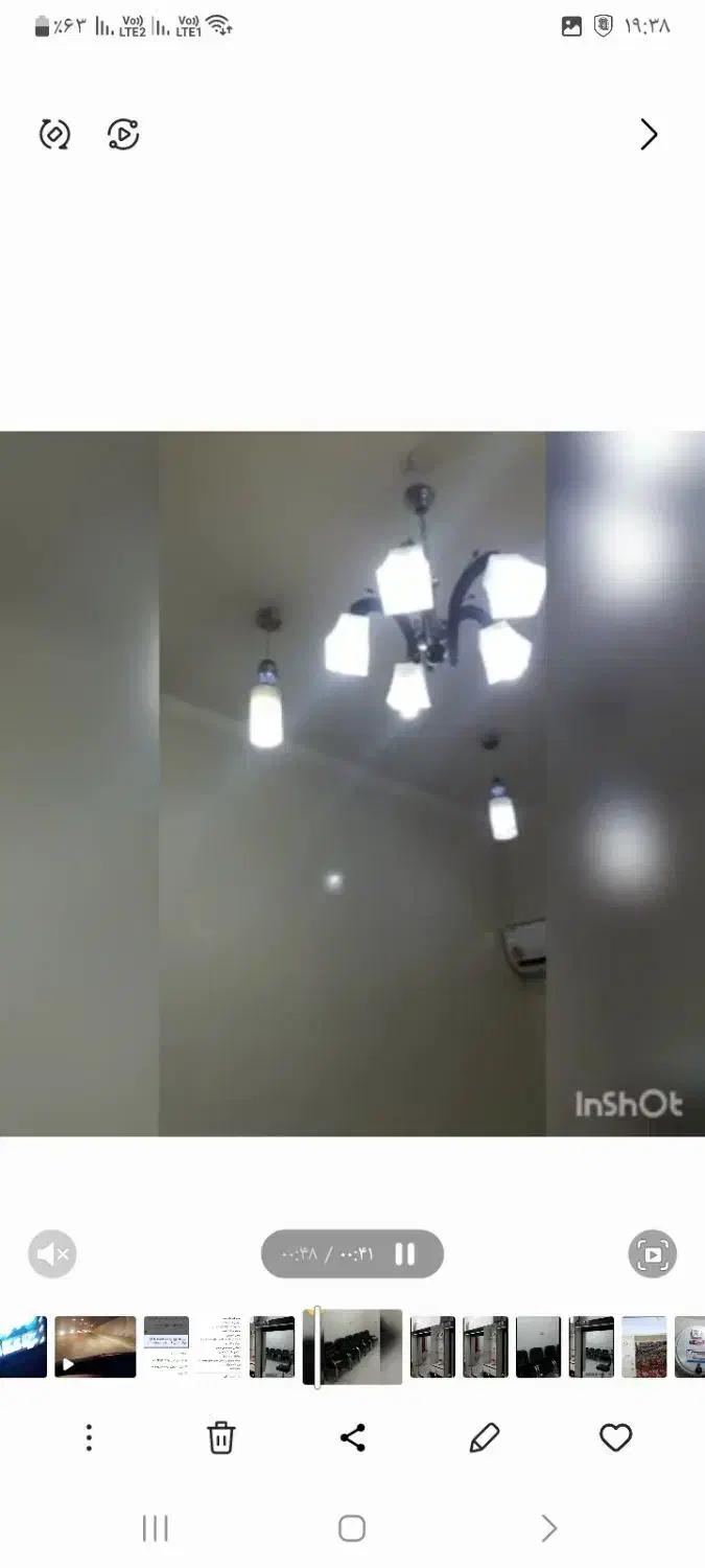 لوستر ۵ شاخه ای ولوستر حبابی|لوستر و چراغ آویز|اهواز, کوی فرهنگیان ۱|دیوار