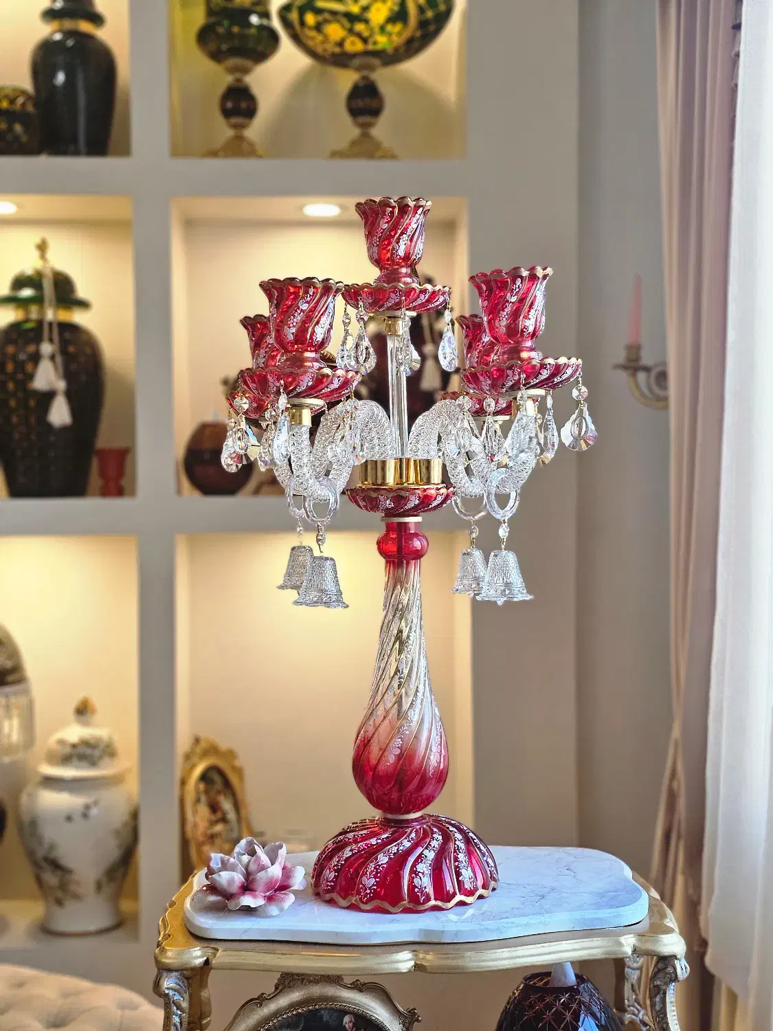 شمعدان ۵ شاخه نقاشی|صنایع دستی و سایر لوازم تزئینی|تهران, تهرانسر شمالی|دیوار