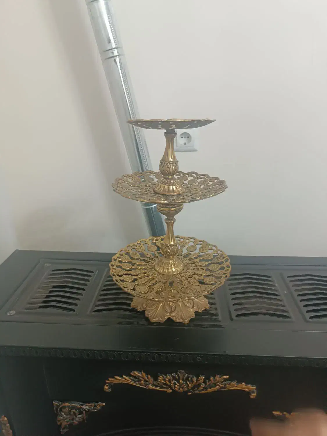 شیرینی خوری برنجی|ظروف سرو و پذیرایی|شهریار, شهرک بهاران (ویره)|دیوار