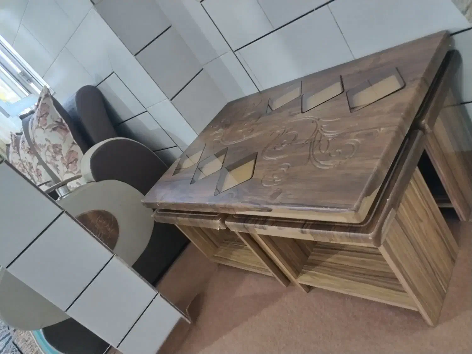 مبل راحتی ۷نفره|مبلمان خانگی و میز عسلی|فریدونشهر, |دیوار