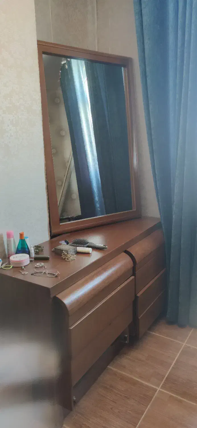 سرویس خواب دو نفره چوبی|تخت و سرویس خواب|جهرم, |دیوار