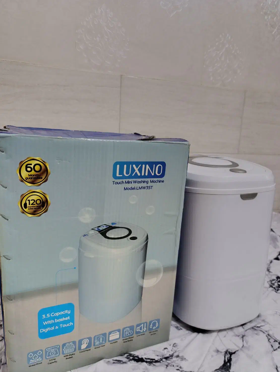 ماشین لباسشویی ( مینی واش ) لوکسینو|ماشین لباسشویی و خشک‌کن لباس|شیراز, ده پیاله|دیوار