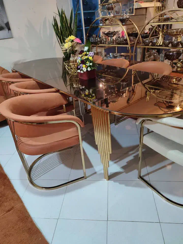 میز غذاخوری هشت نفره|میز و صندلی غذاخوری|شاهین‌شهر, شهرک گلدیس|دیوار