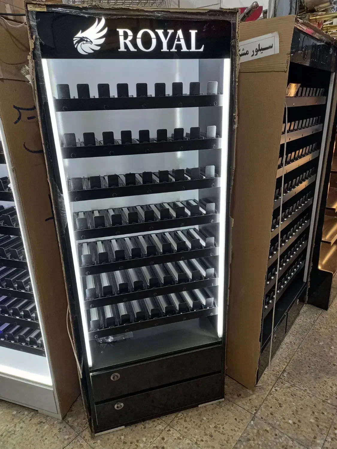 استند و قفسه سیگار مدل دو کشو ۶۴ باکس|فروشگاه و مغازه|ارومیه, |دیوار